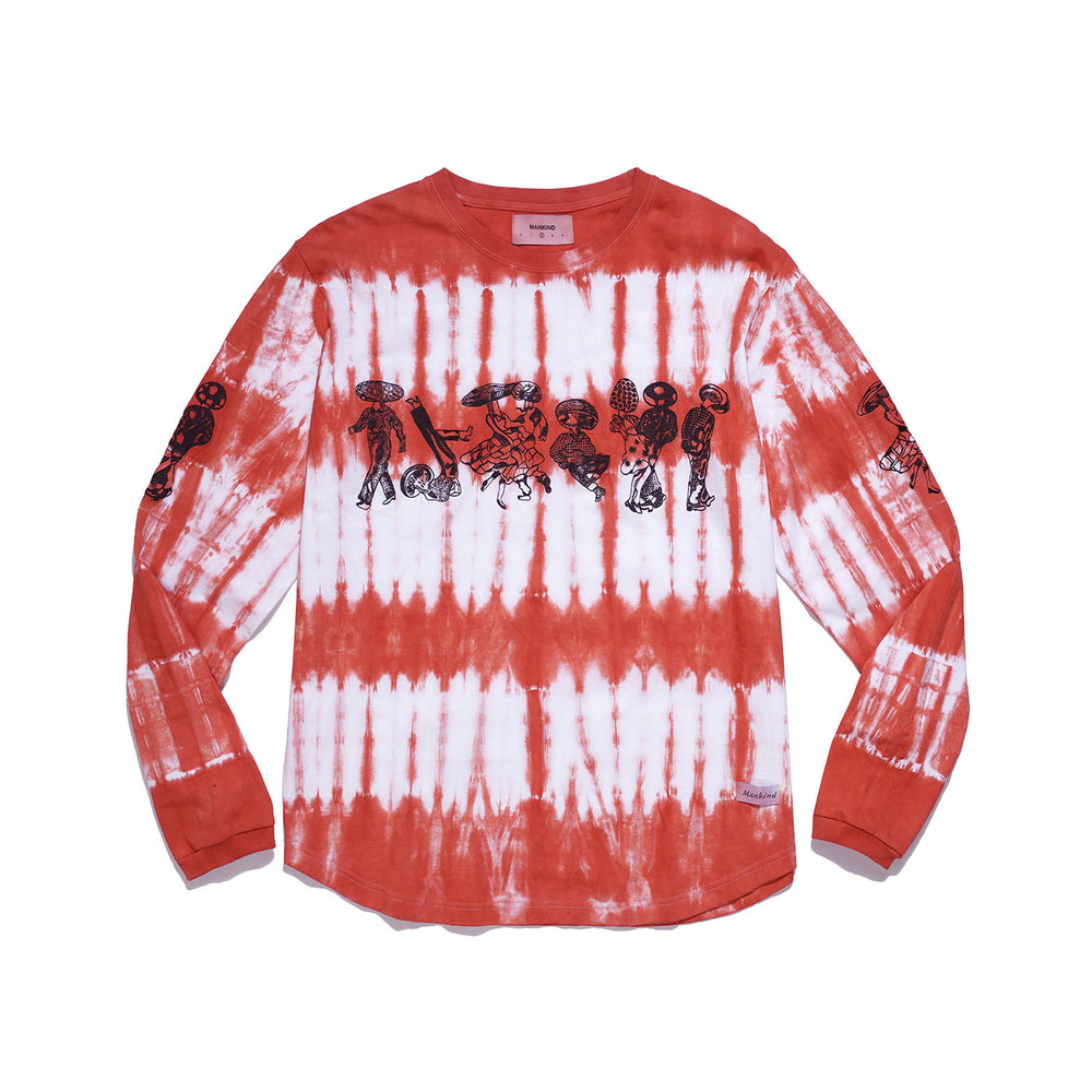 DANCING MUSHROOM DYED - LONGSLEEVE T-SHIRT